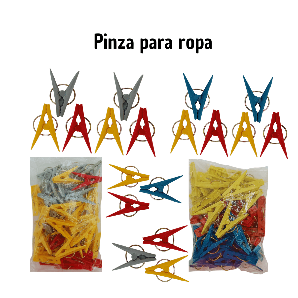 Pinzas Grandes para Ropa - Secado Rápido - Imagen 1