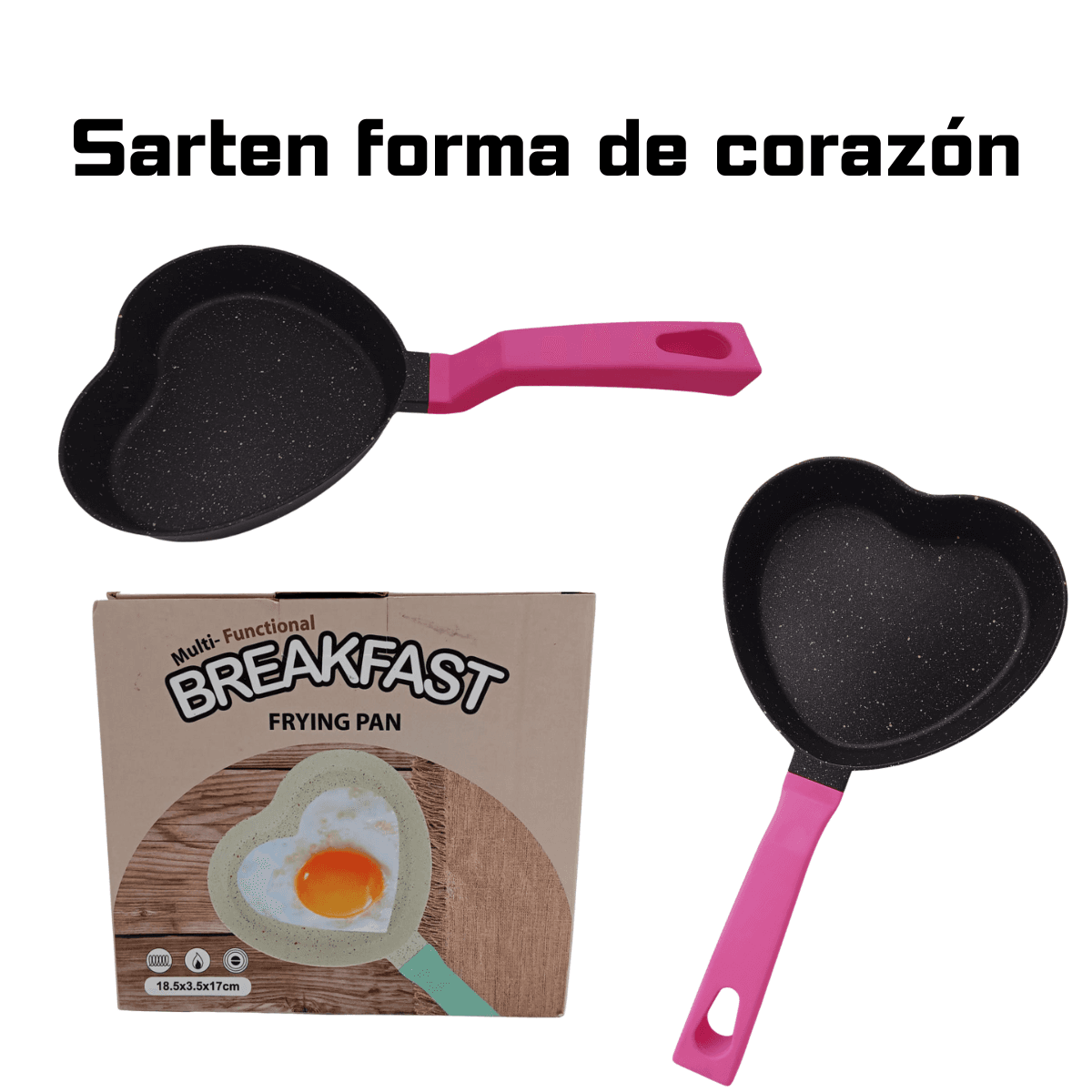 Sartén en Forma de Corazón - Desayunos Románticos - Imagen 1