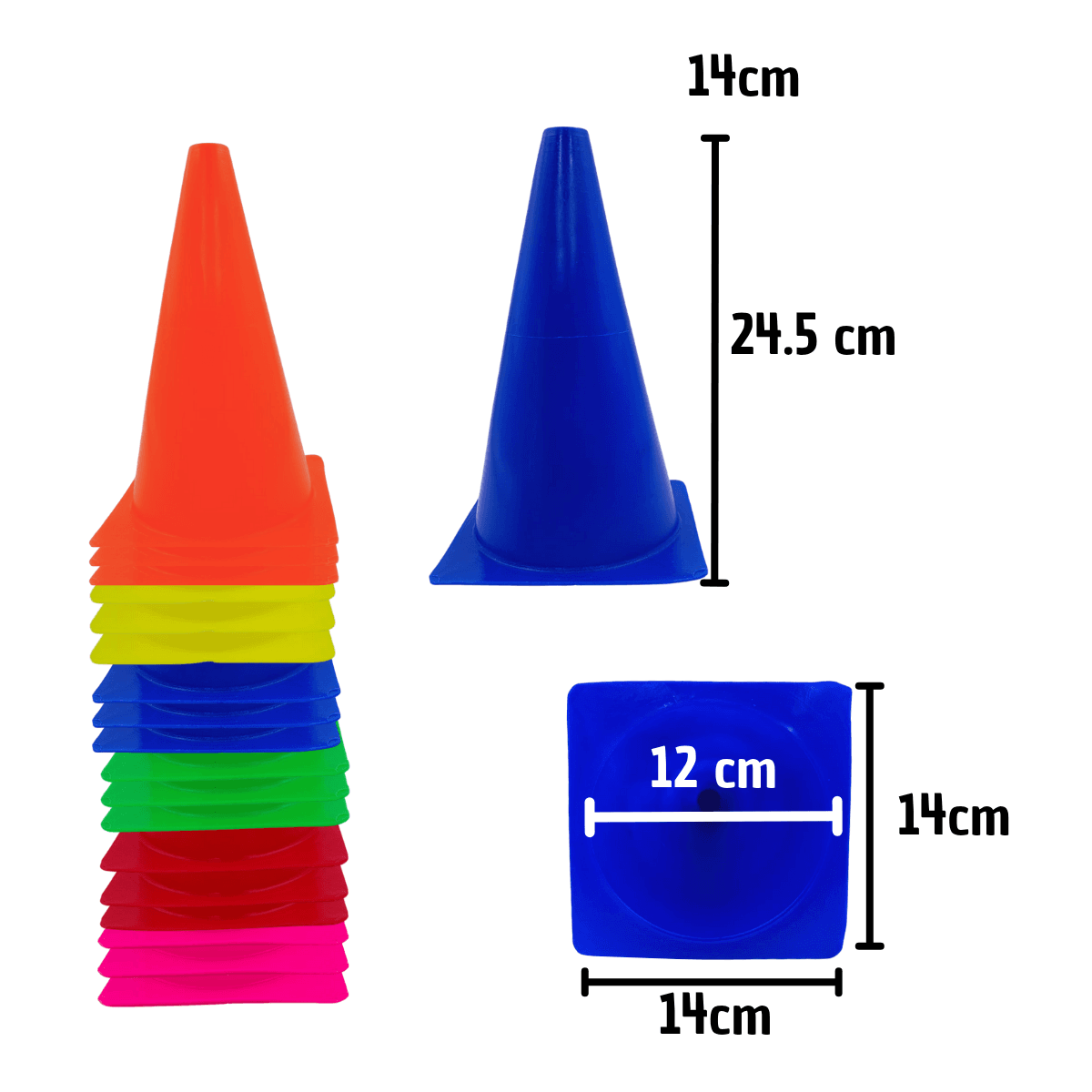 Set Conos de Entrenamiento Multicolor - Deportes y Ejercicio - Imagen 1