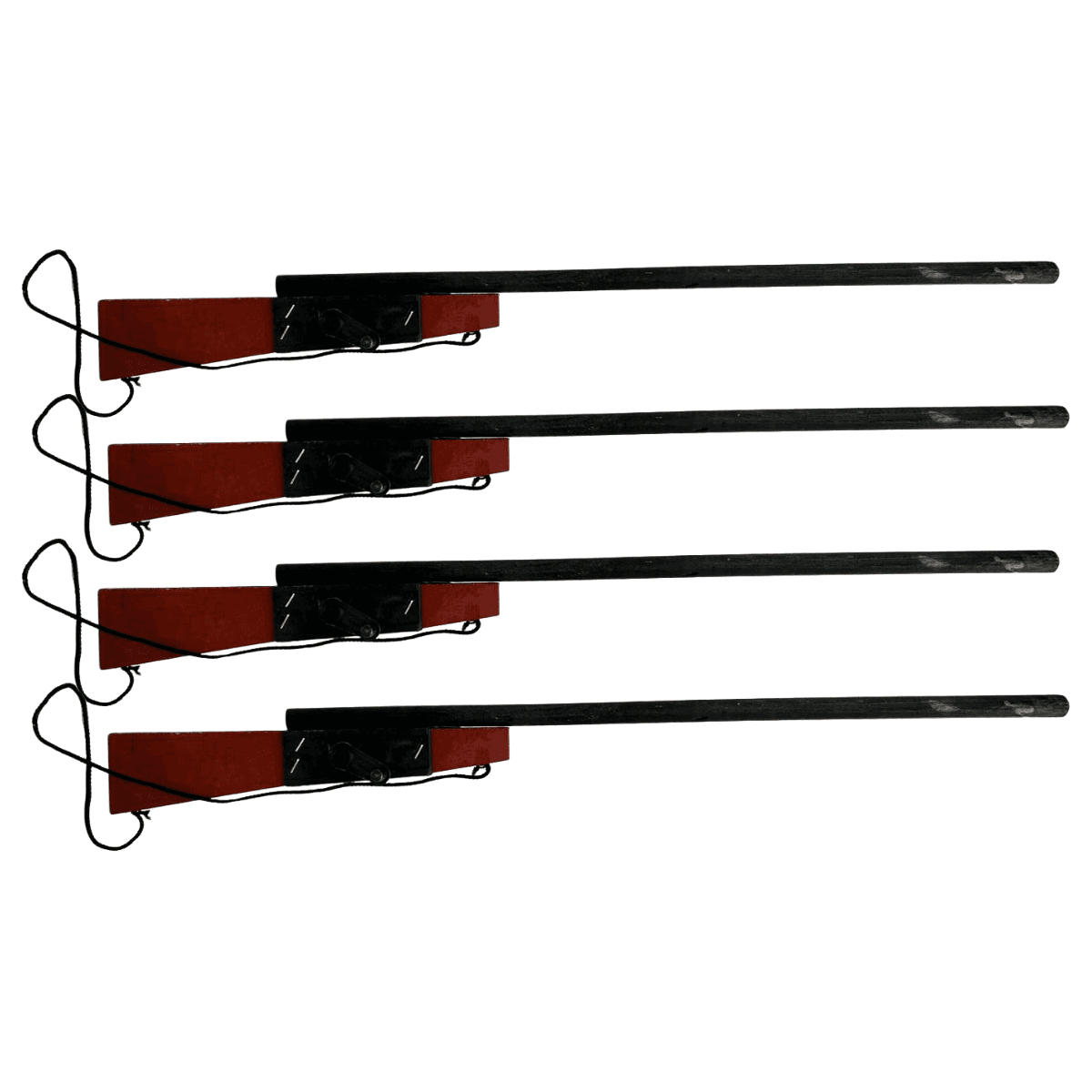 Rifle Matraca de Madera - Juguete Revolucionario - Imagen 1