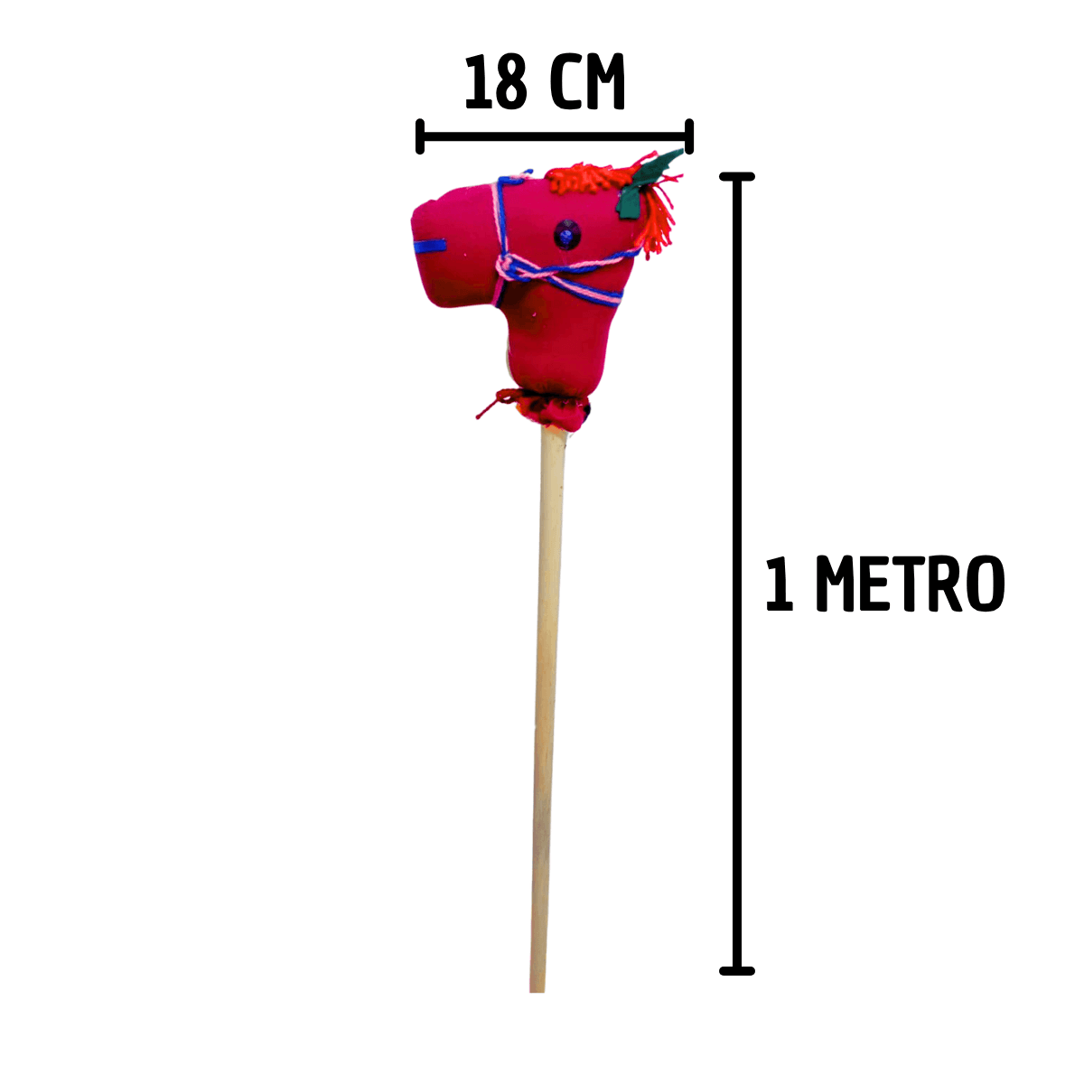 Caballo de Palo de Madera - Juguete Tradicional Mexicano - Imagen 1