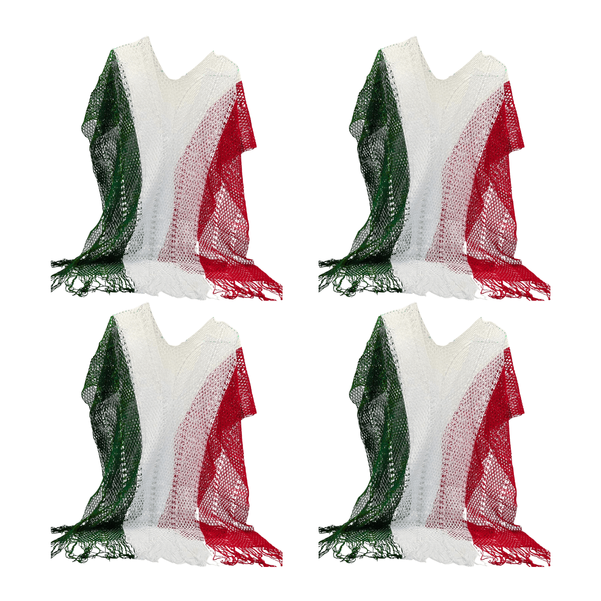 Gabán Tricolor Mexicano - Disfraz Fiestas Patrias - Imagen 1