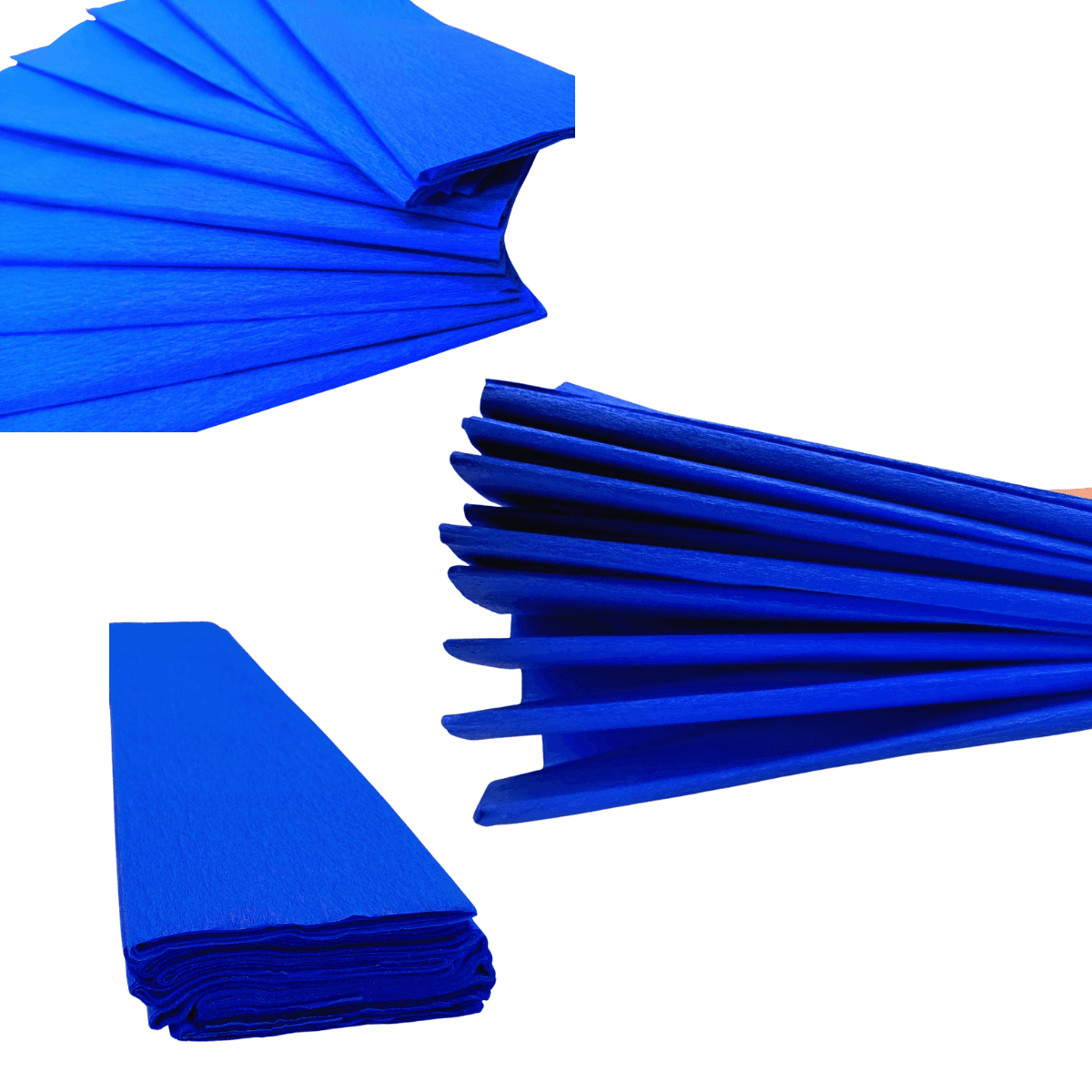 Papel Crepé Azul Rey - Decoración Elegante - Imagen 1