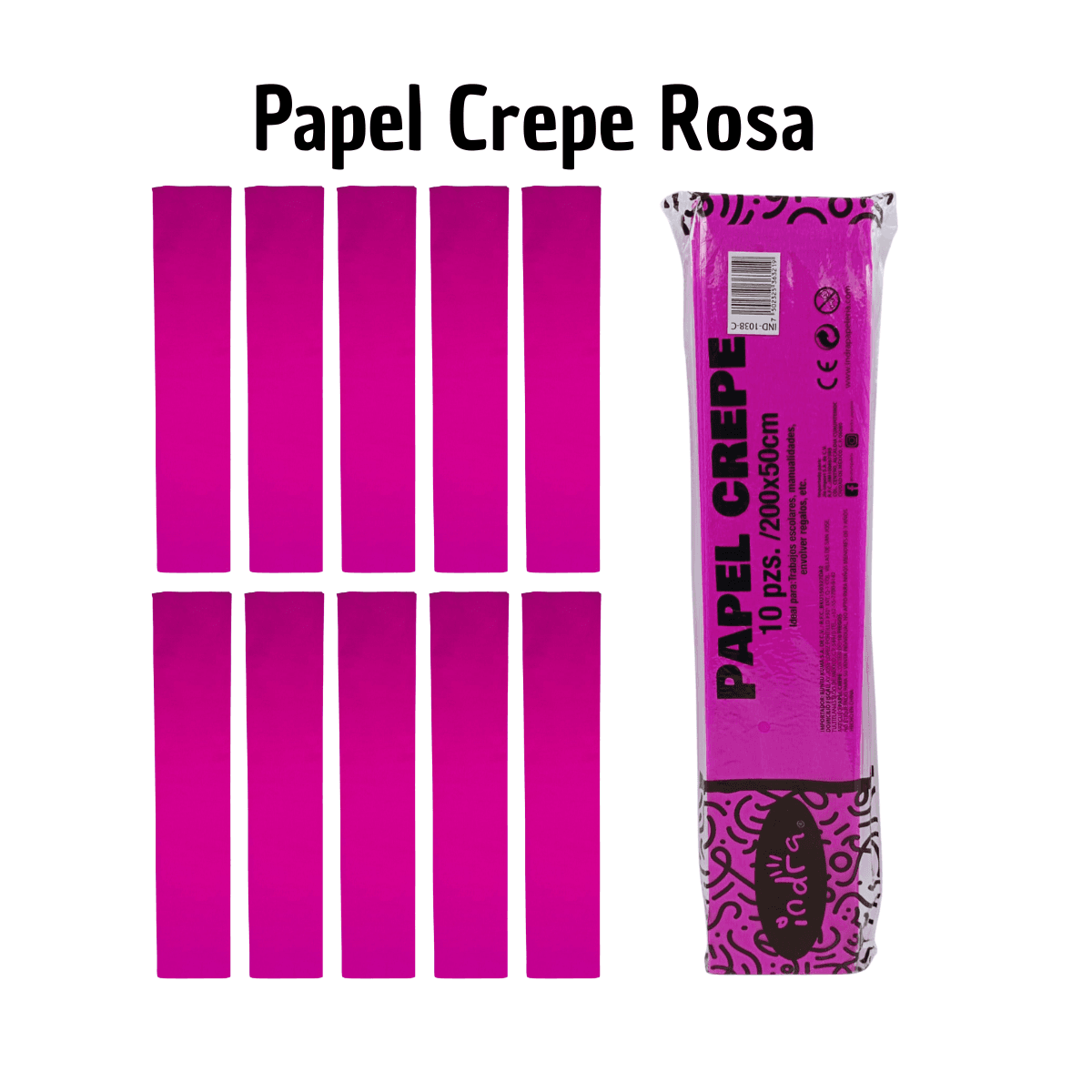 Papel Crepé Rosa - Dulzura en Decoración - Imagen 1