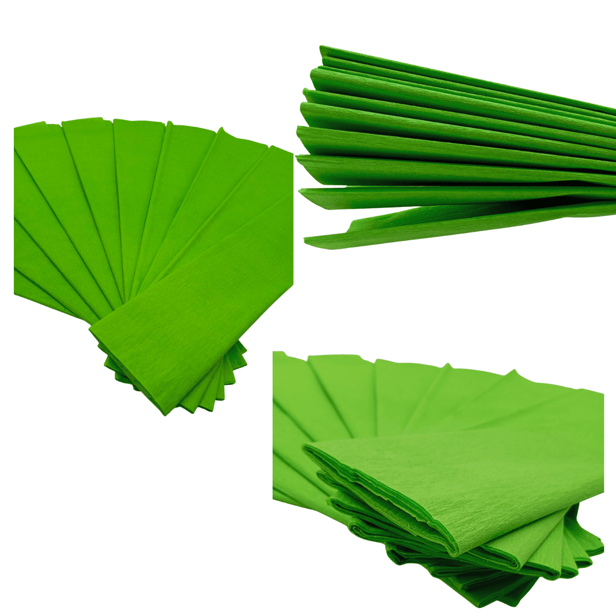 Papel Crepé Verde - Naturaleza Artificial - Imagen 1